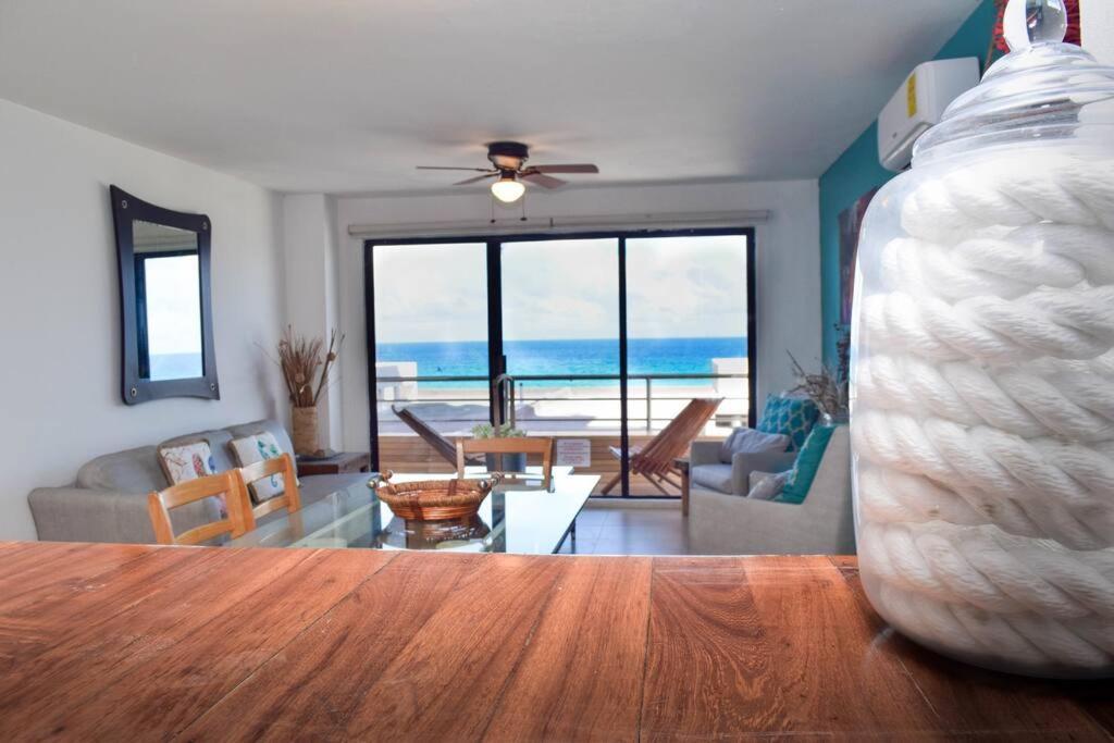 Ocean View Apartment, Best Beach Area, 3 Bedrooms Cancun Bagian luar foto