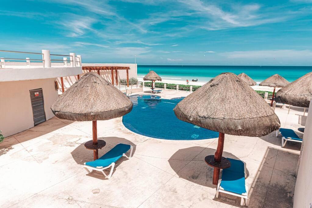 Ocean View Apartment, Best Beach Area, 3 Bedrooms Cancun Bagian luar foto