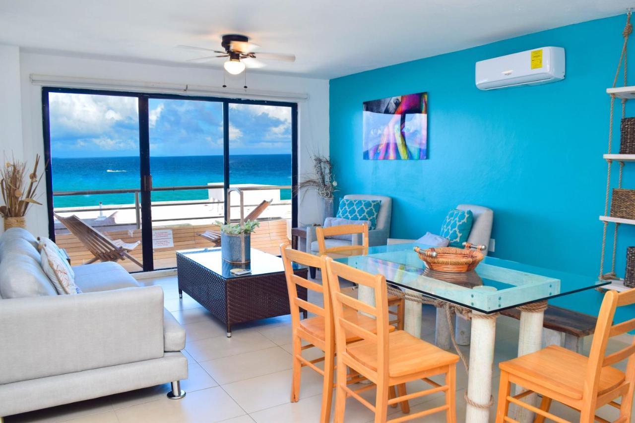 Ocean View Apartment, Best Beach Area, 3 Bedrooms Cancun Bagian luar foto